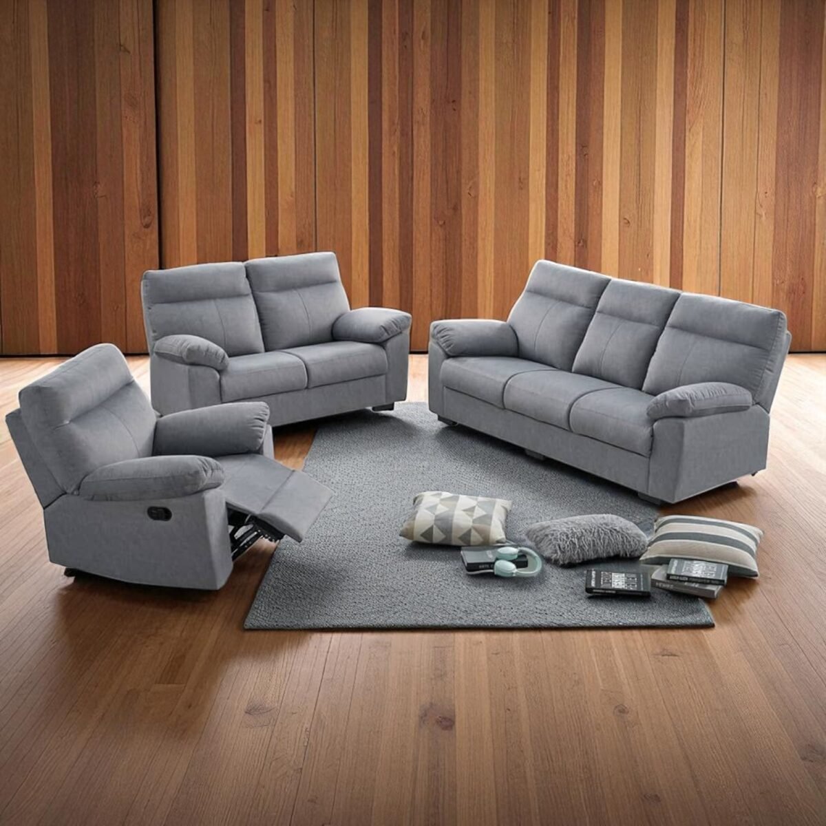 Modern Design Recliner Sofa Set - Image 5