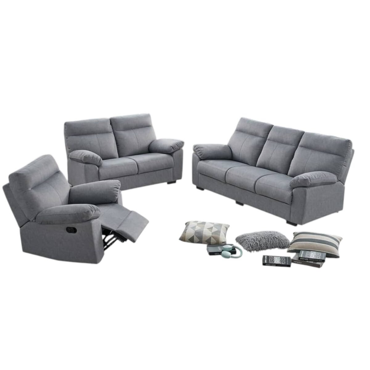 Modern Design Recliner Sofa Set - Image 1