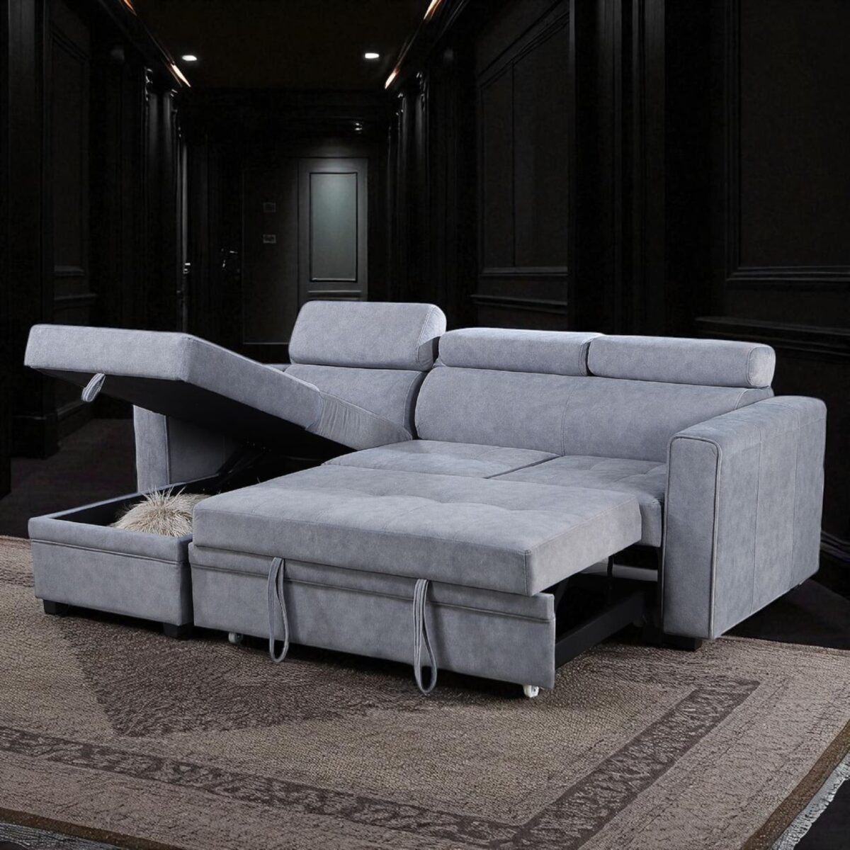 3-Seater Multi-Function Sofa Bed - Image 8