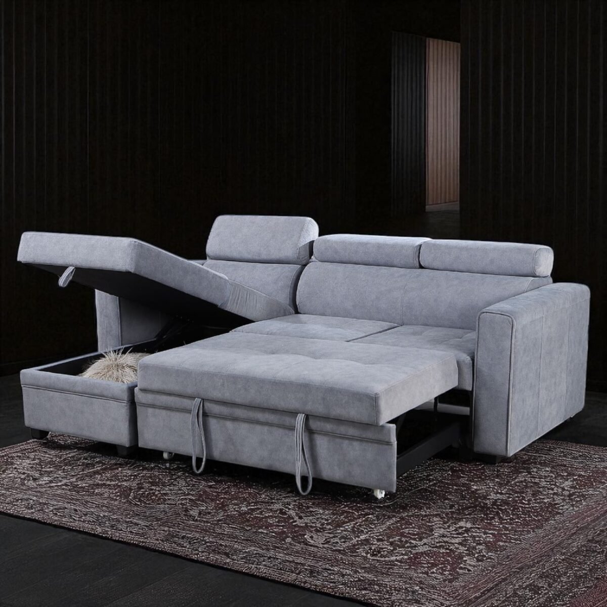 3-Seater Multi-Function Sofa Bed - Image 7