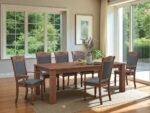 Latest Design (1+6) Solid Wooden Dining Set - Image 3