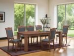Latest Design (1+6) Solid Wooden Dining Set - Image 9
