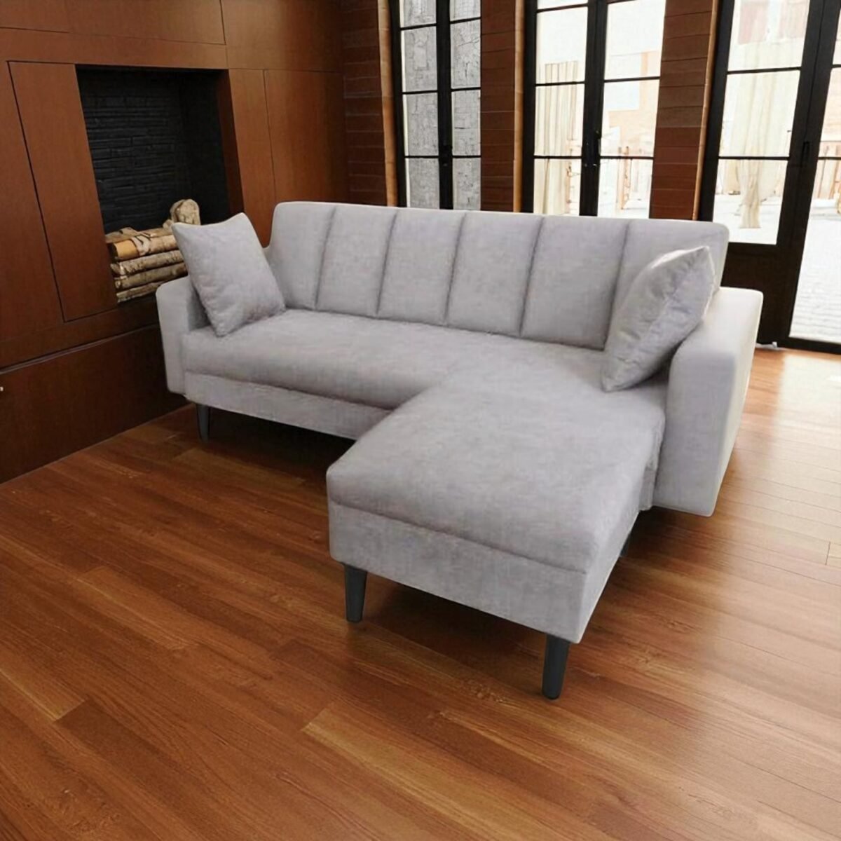 3 Seater Sofa with Stool - Image 6