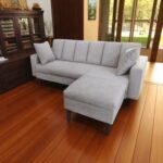 3 Seater Sofa with Stool - Image 5