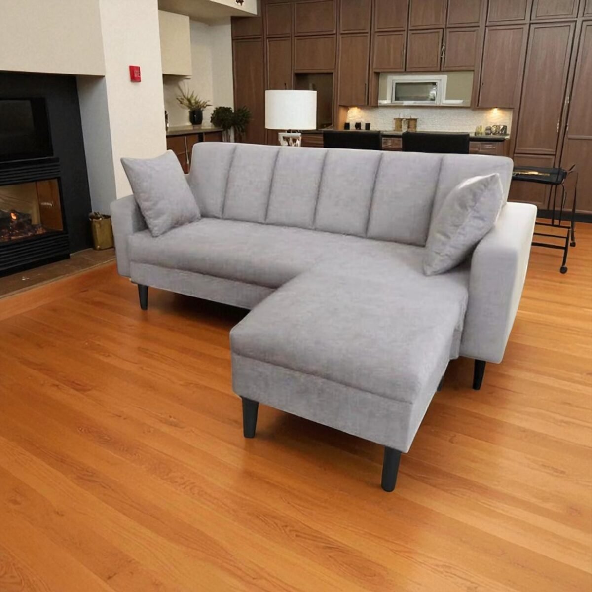 3 Seater Sofa with Stool - Image 2