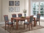 Latest Design (1+6) Solid Wooden Dining Set - Image 8