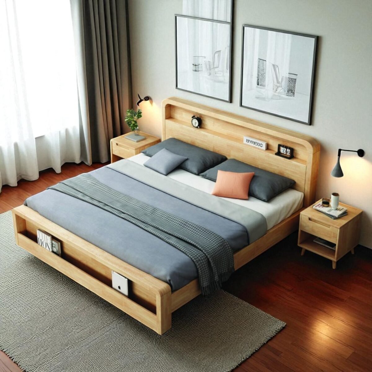 Solid Wooden Bedframe - Durable Elegance - Image 8