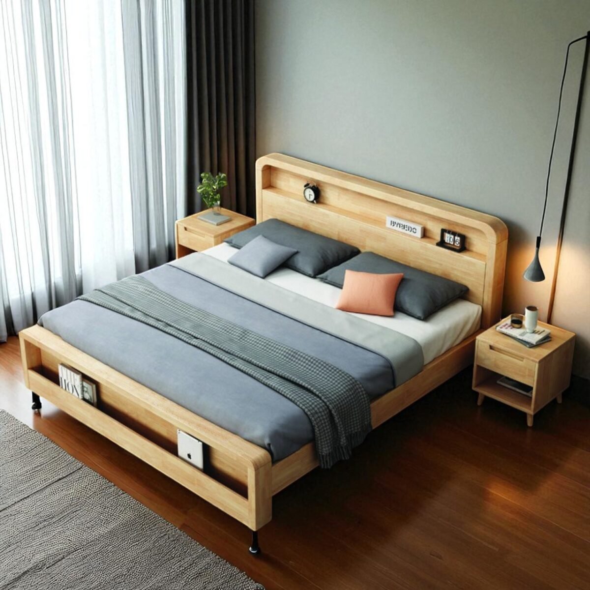 Solid Wooden Bedframe - Durable Elegance - Image 7