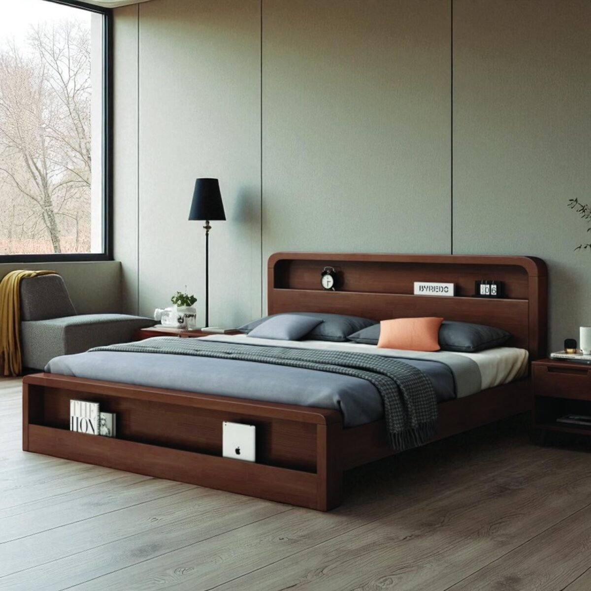 Solid Wooden Bedframe - Durable Elegance - Image 6
