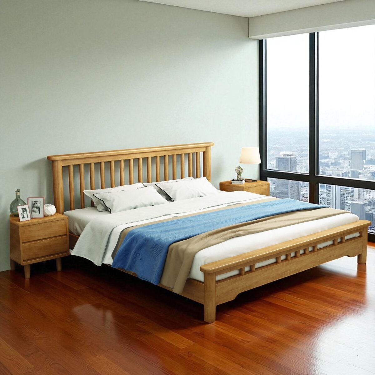 Solid Wooden Bedframe - Image 4