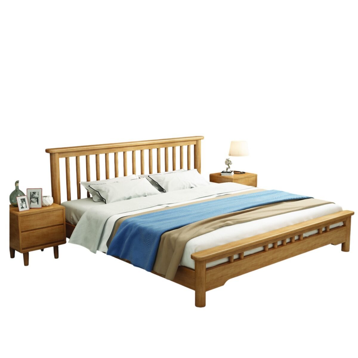 Solid Wooden Bedframe - Image 1