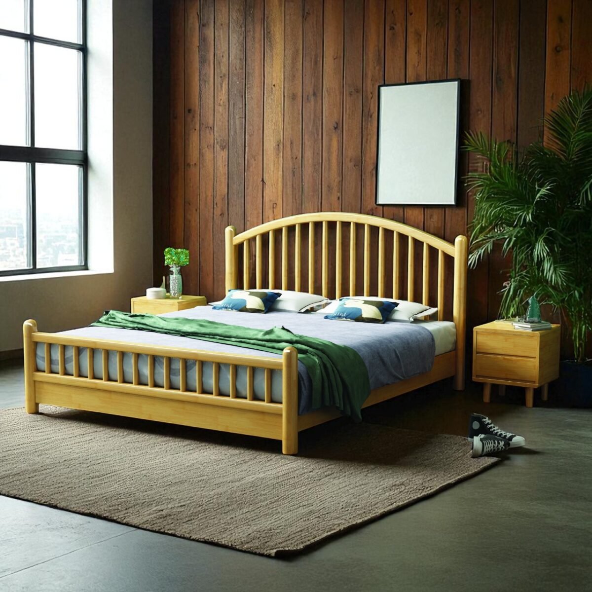 Solid Wooden Bedframe - Image 3