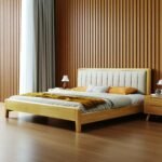 Solid Wooden Bedframe - Natural Finish - Image 7