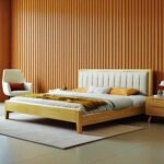Solid Wooden Bedframe - Natural Finish - Image 6