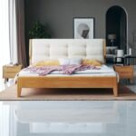 Solid Wooden Bedframe – Natural Finish - Image 7