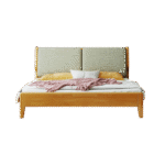 Solid Wooden Bedframe - Natural Finish - Image 2