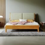 Solid Wooden Bedframe - Natural Finish - Image 4
