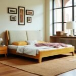 Solid Wooden Bedframe - Natural Finish - Image 6