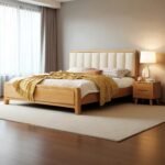 Solid Wooden Bedframe in Natural Finish - Image 5