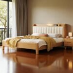 Solid Wooden Bedframe with USB Port - Image 3