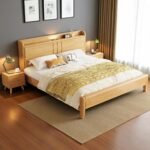 Solid Wooden Bedframe with USB and Lighted Headboard - Image 7