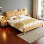Solid Wooden Bedframe with USB and Lighted Headboard - Image 6