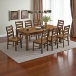 8-Piece Solid Wooden Dining Set - Image 2