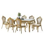 Elegant 8-Seater Marble Dining Set - Image 2