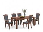 Latest Design (1+6) Solid Wooden Dining Set
