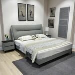 Modern Design Bed Frame with Eco-Leather Headboard - Image 5