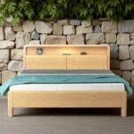 Solid Wood Bedframe - Natural Finish - Image 2