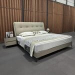 Modern Design Bed Frame with Eco-Leather Headboard - Image 3