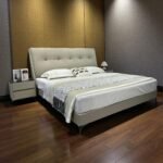 Modern Design Bed Frame with Eco-Leather Headboard - Image 9