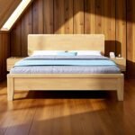 Solid Wood Bedframe - Natural Finish - Image 11