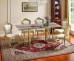 Elegant 8-Seater Marble Dining Set - Image 9