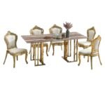 Elegant 8-Seater Marble Dining Set