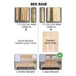 Modern Wooden Platform Bed with Upholstered Headboard & Built-In Storage Shelf - Image 6