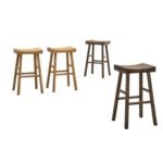 29" Solid Wood Bar Chair