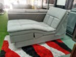 Multi-Functional Electric Sofa Bed | Adjustable Recliner | Lamb Fleece Fabric | Extendable & Foldable | Ergonomic Design - Image 9