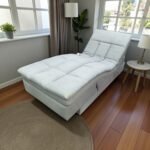 Multi-Functional Electric Sofa Bed | Adjustable Recliner | Lamb Fleece Fabric | Extendable & Foldable | Ergonomic Design - Image 10