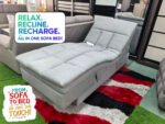 Multi-Functional Electric Sofa Bed | Adjustable Recliner | Lamb Fleece Fabric | Extendable & Foldable | Ergonomic Design - Image 13