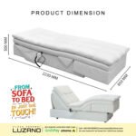 Multi-Functional Electric Sofa Bed | Adjustable Recliner | Lamb Fleece Fabric | Extendable & Foldable | Ergonomic Design - Image 3