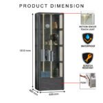 Modern Display Cabinet with Motion Sensor Light - Image 6