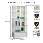 Modern Display Cabinet with Motion Sensor Light - Image 8
