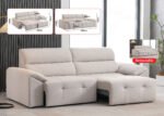 Beige Sofa Bed with Electric Extendable Mechanism - Image 5