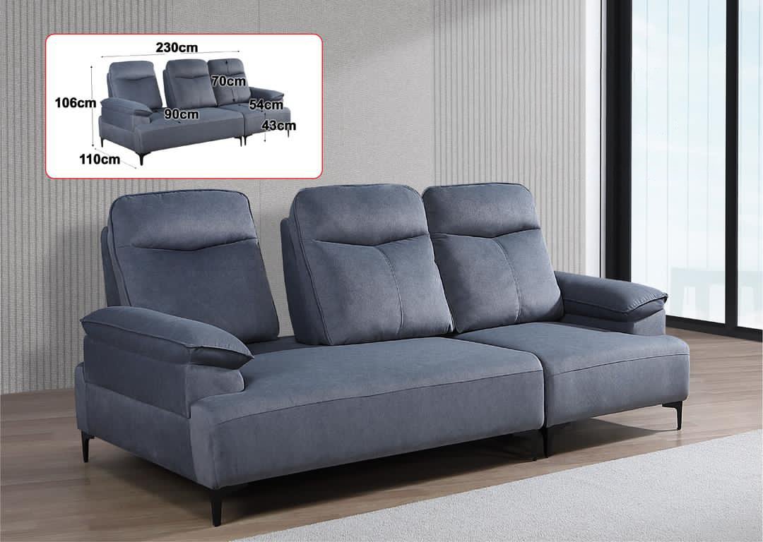 3 Seater Push Back Sofa / L-Shape Push Back Sofa 4 SF 3808 5 @LuzanoFurniture