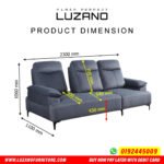 3 Seater Push Back Sofa / L-Shape Push Back Sofa - Image 3