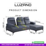 3 Seater Push Back Sofa / L-Shape Push Back Sofa - Image 6