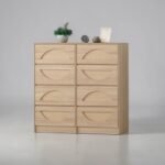 4D / 8D Chest of Drawers Cabinet – Hazel Oak / Light Walnut Bedroom Storage - Image 5