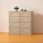 4D / 8D Chest of Drawers Cabinet – Hazel Oak / Light Walnut Bedroom Storage - Image 3